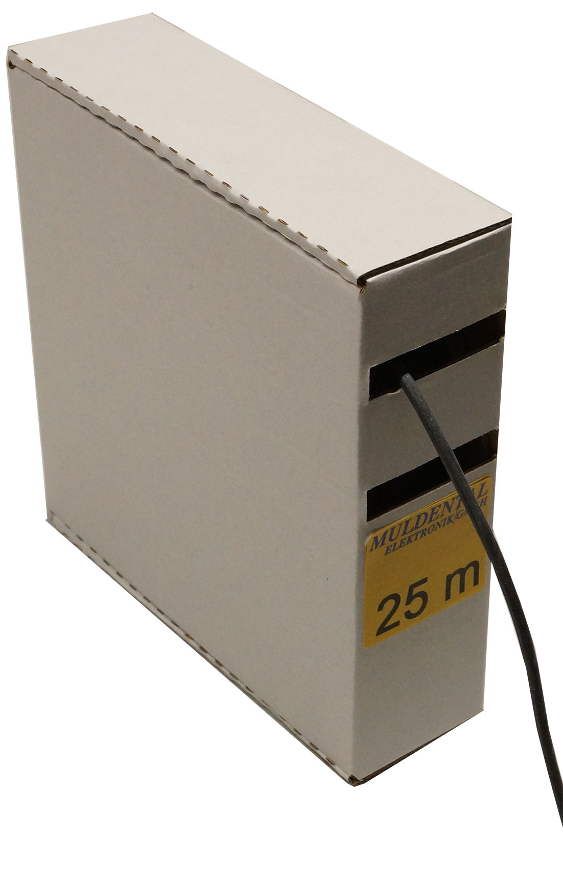 Silikonlitze extrem flexibel, schwarz |
10,0 mm², 25 m Trommel
max: 48 V, 73 A (5 min: 126 A)
 - Made in Germany -