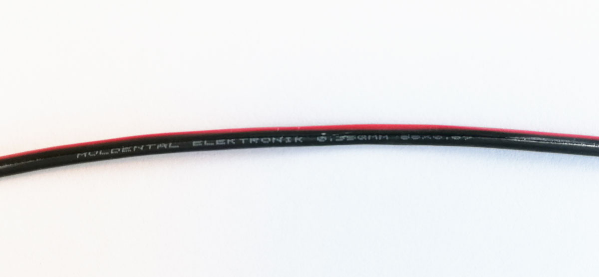 Silikonlitze ROT Silikon Kabel Litze 0,75mm² Silikonkabel 1,8mm DÜNN 